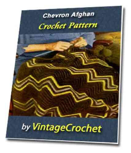 Chevron Afghan Vintage Crochet Pattern