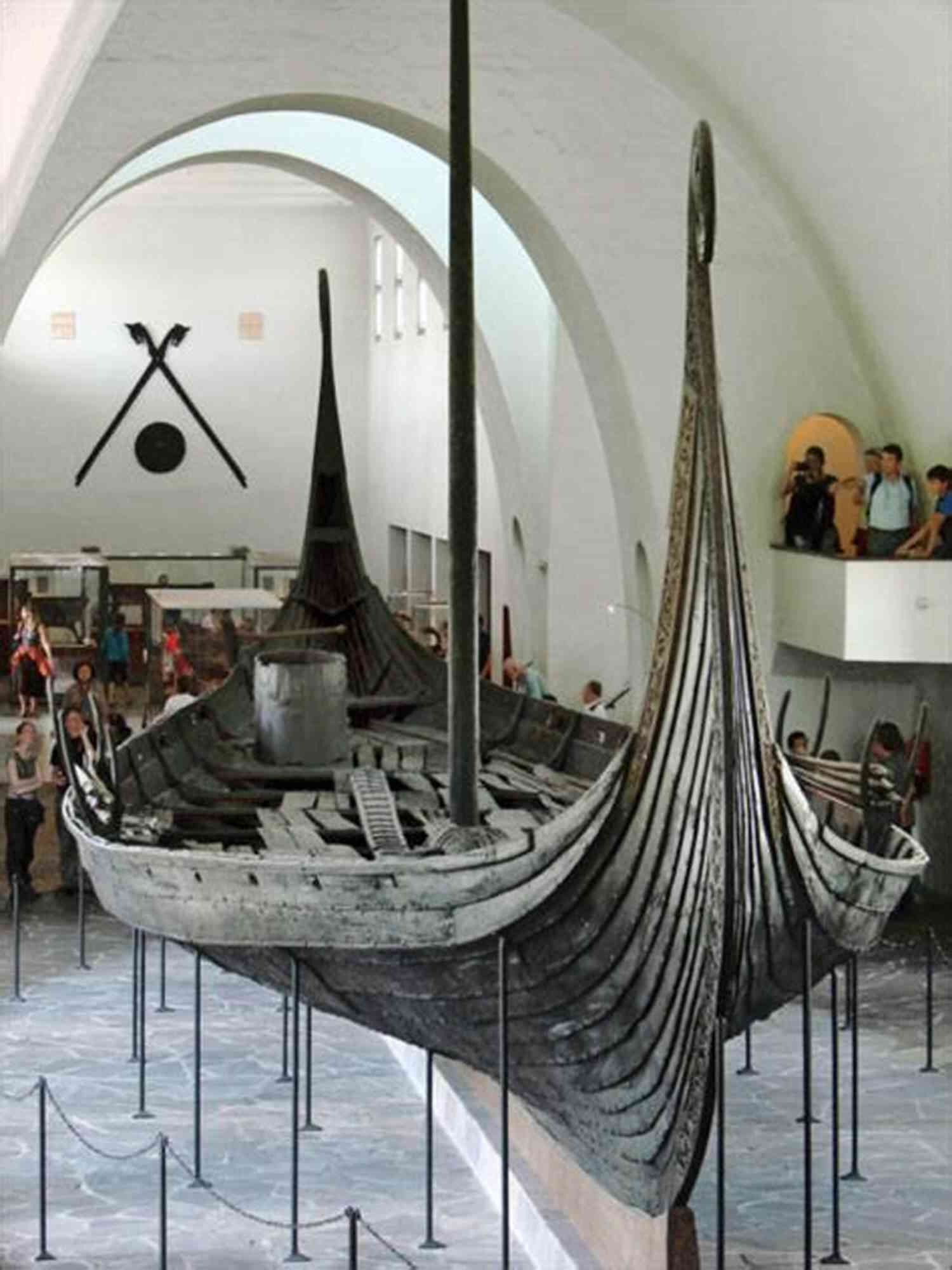 A Longship With Intricate Carvings Sailing On The Seine River In France During The Norman Genesis Drekar In The Seine (Norman Genesis 9)