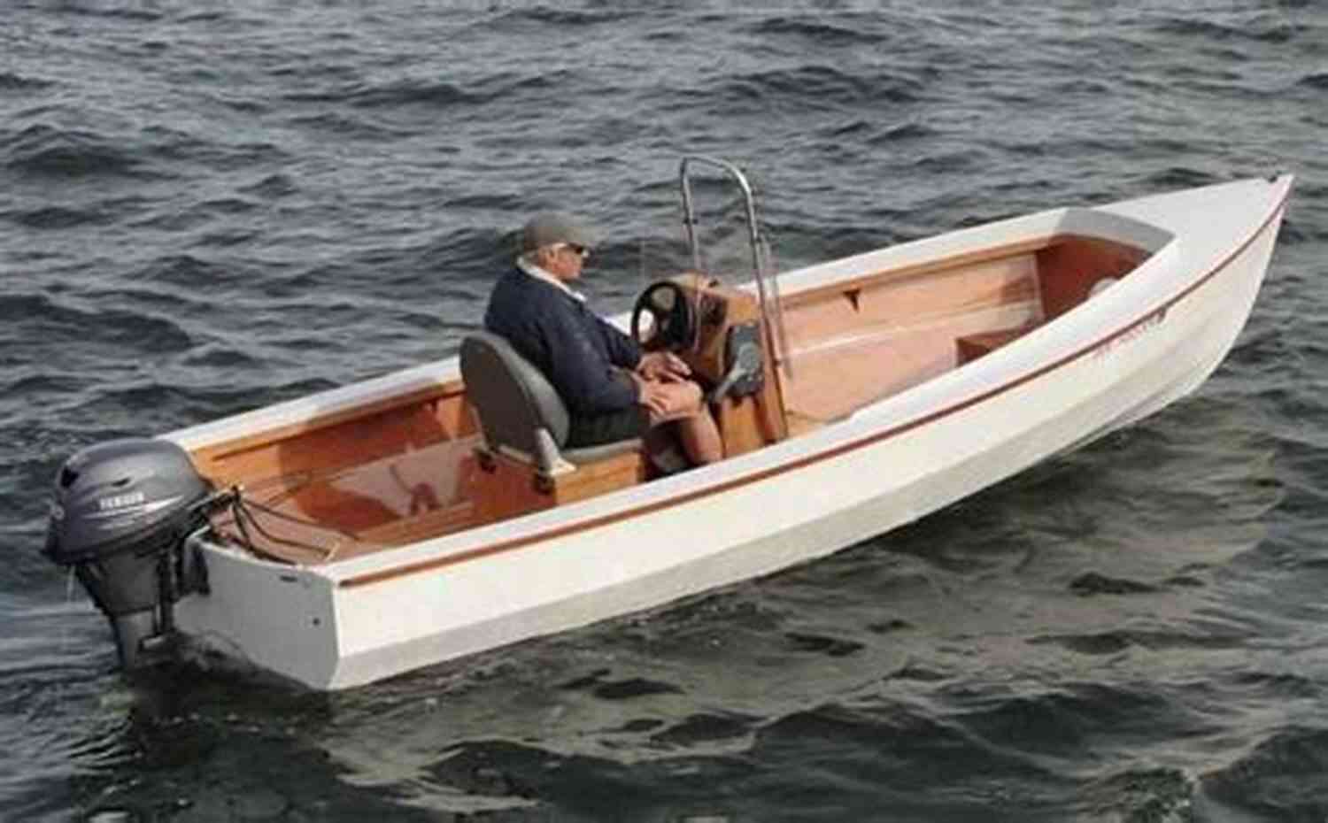 A Small Wooden Skiff Navigating Through Rough Waters The Skiff: A Tale Of Luck And Survival