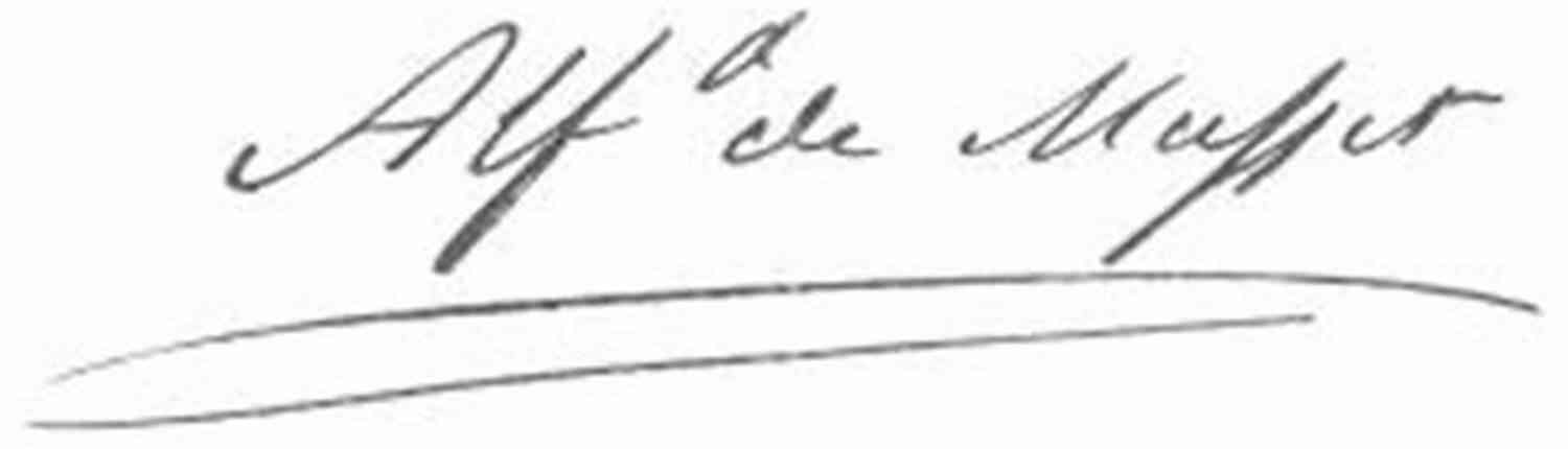 Alfred De Musset's Signature 166 87 66 6 (uri El 1) Alfred De Musset