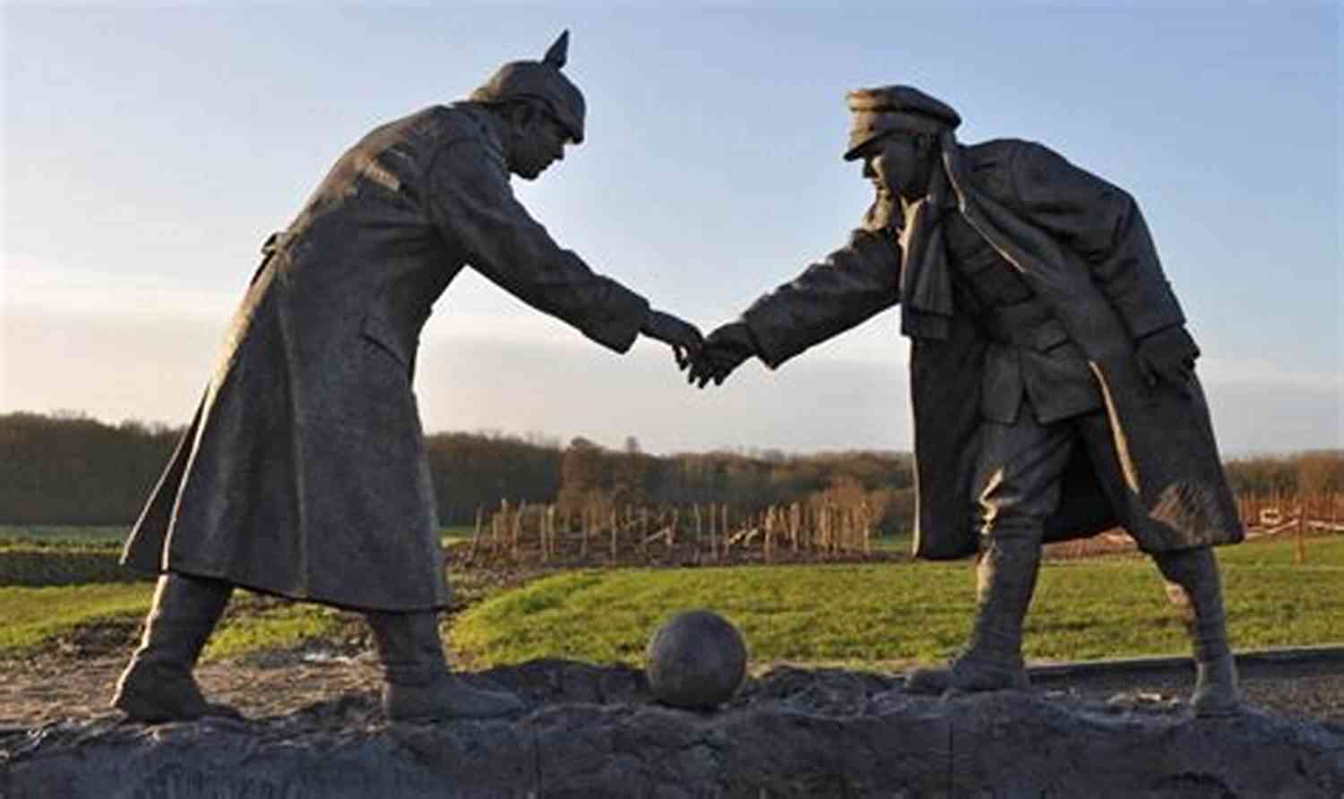 Christmas Truce Memorial Sculpture Peace On Earth: The Christmas Truce Of 1914