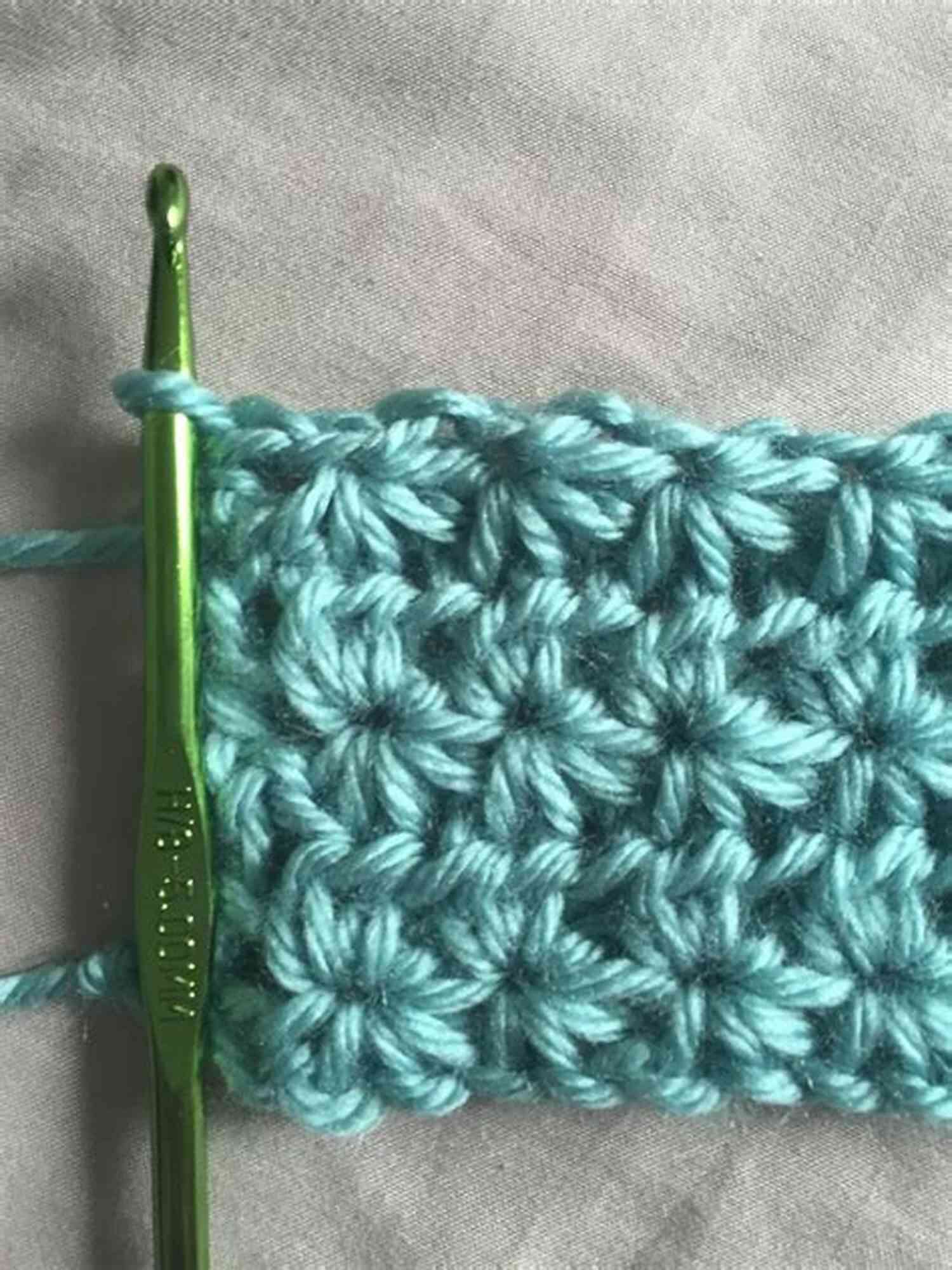 Close Up Of Star Stitch Crochet Multi Color Star Stitch Afghan Download Star Stitch Afghan For Amazon Crochet Afghan Pattern To Download