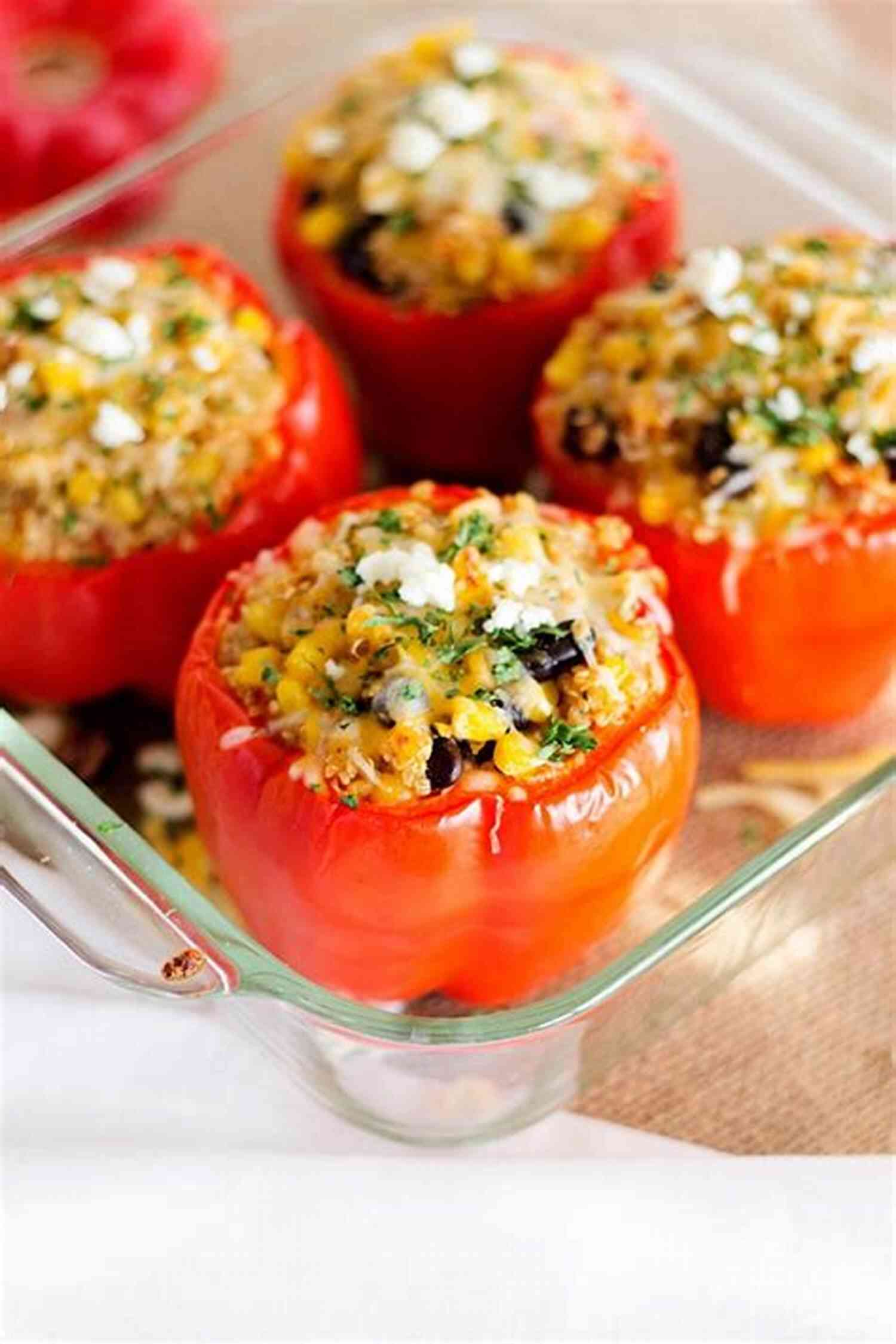 Colorful Quinoa Stuffed Bell Peppers Adrenal Fatigue Cookbook: 20 Detailed Food Recipes For Adrenal Fatigue