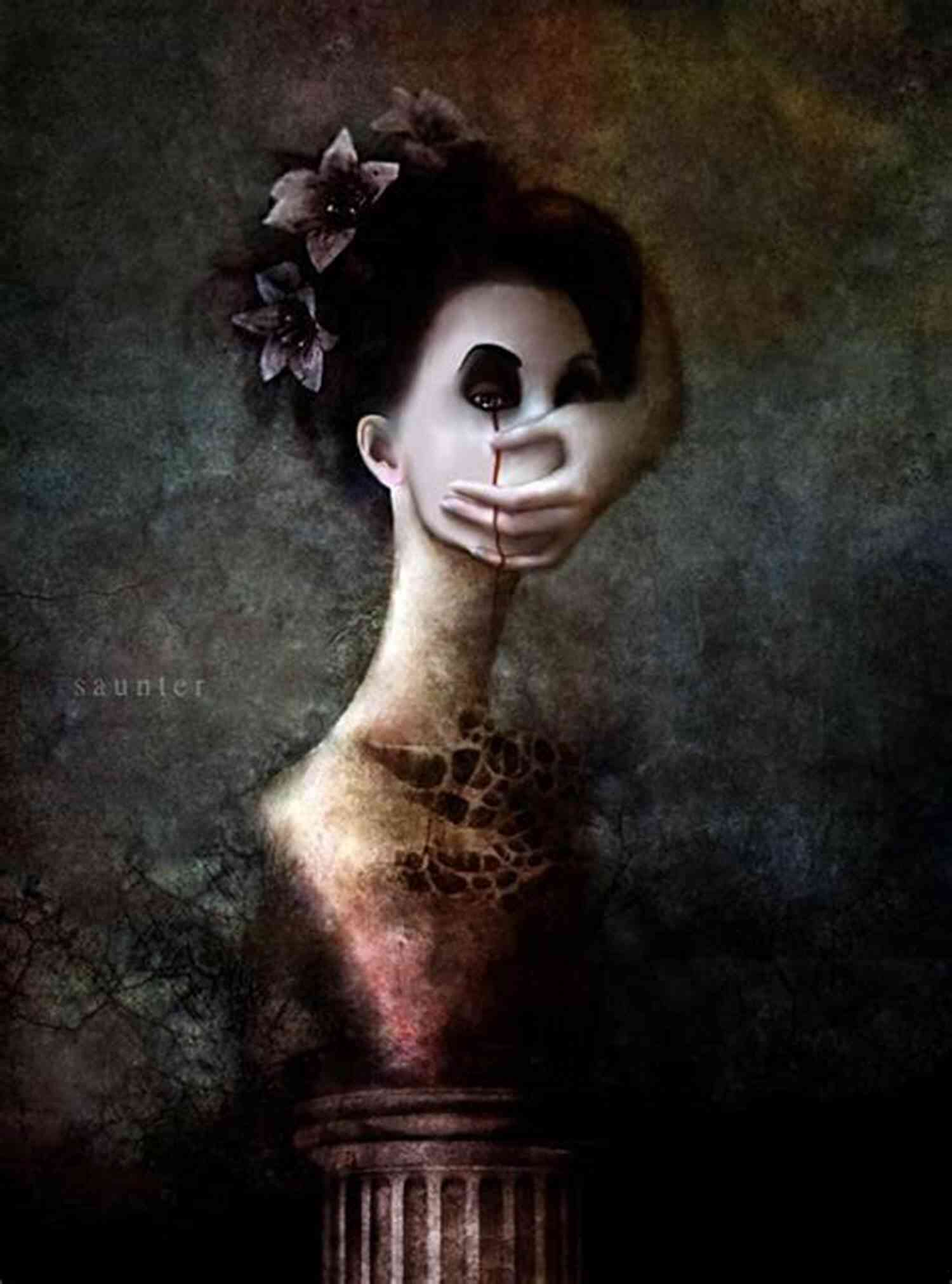 Creep Love Benjamin Lodmell Dark Artworks In A Gothic Setting Creep Love Benjamin Lodmell
