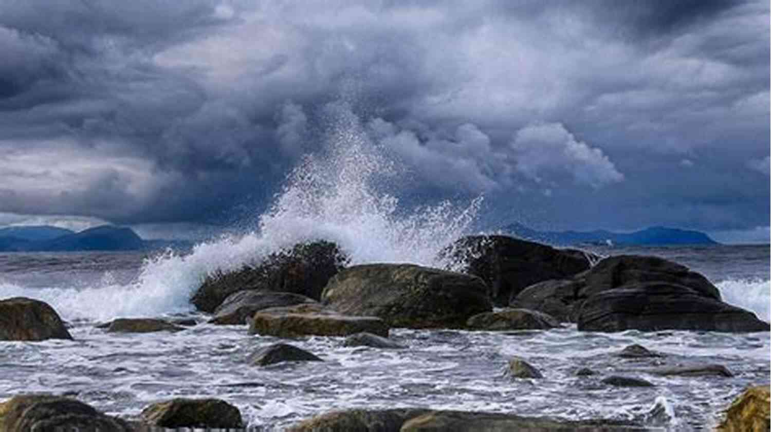 Dark Clouds Gathering Over Rough Seas The Skiff: A Tale Of Luck And Survival