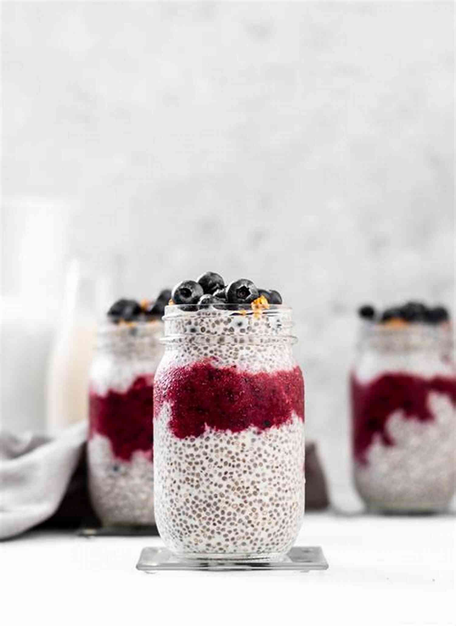 Delightful Chia Seed Pudding With Mixed Berries Adrenal Fatigue Cookbook: 20 Detailed Food Recipes For Adrenal Fatigue