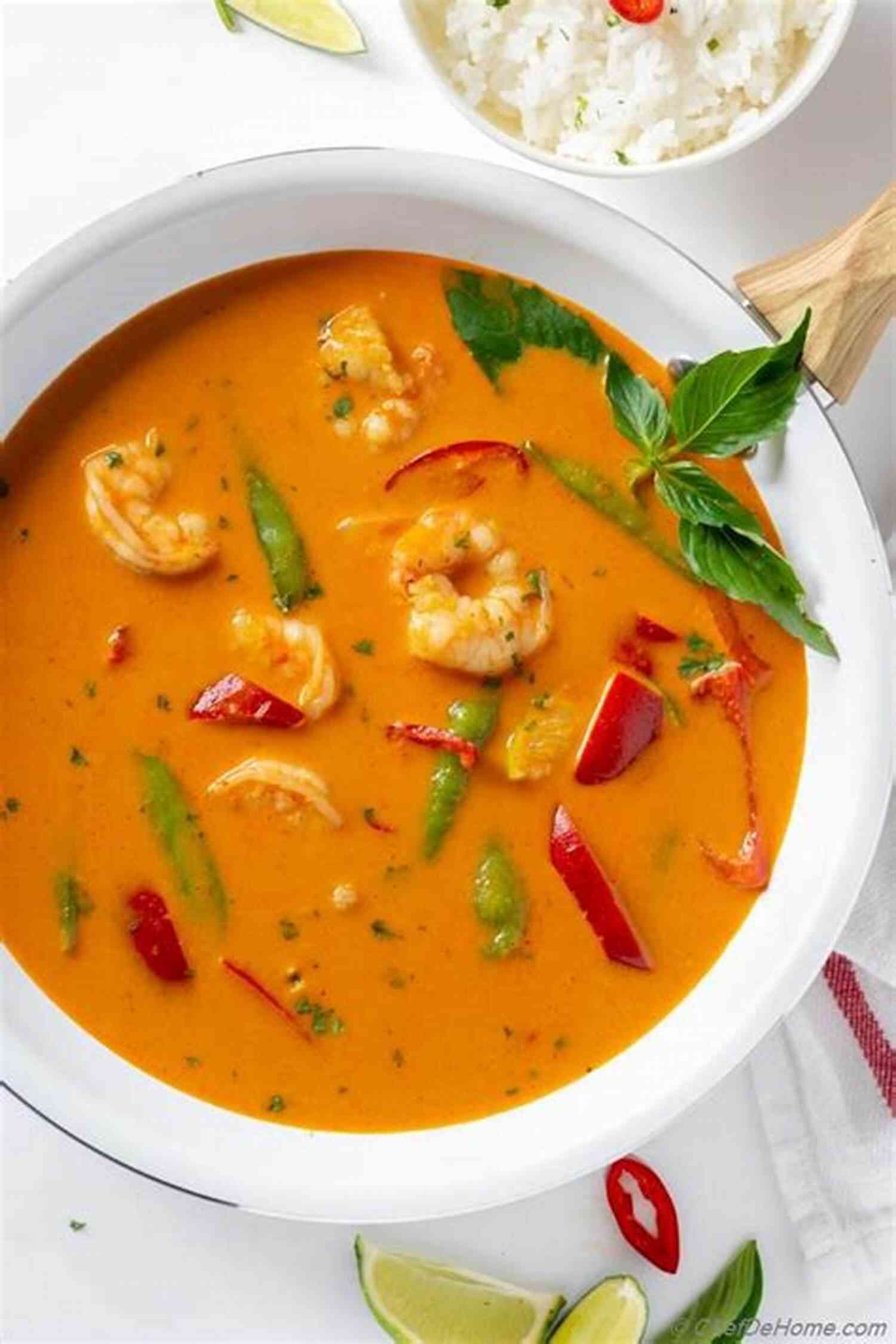 Flavorsome Coconut Curry Shrimp Adrenal Fatigue Cookbook: 20 Detailed Food Recipes For Adrenal Fatigue