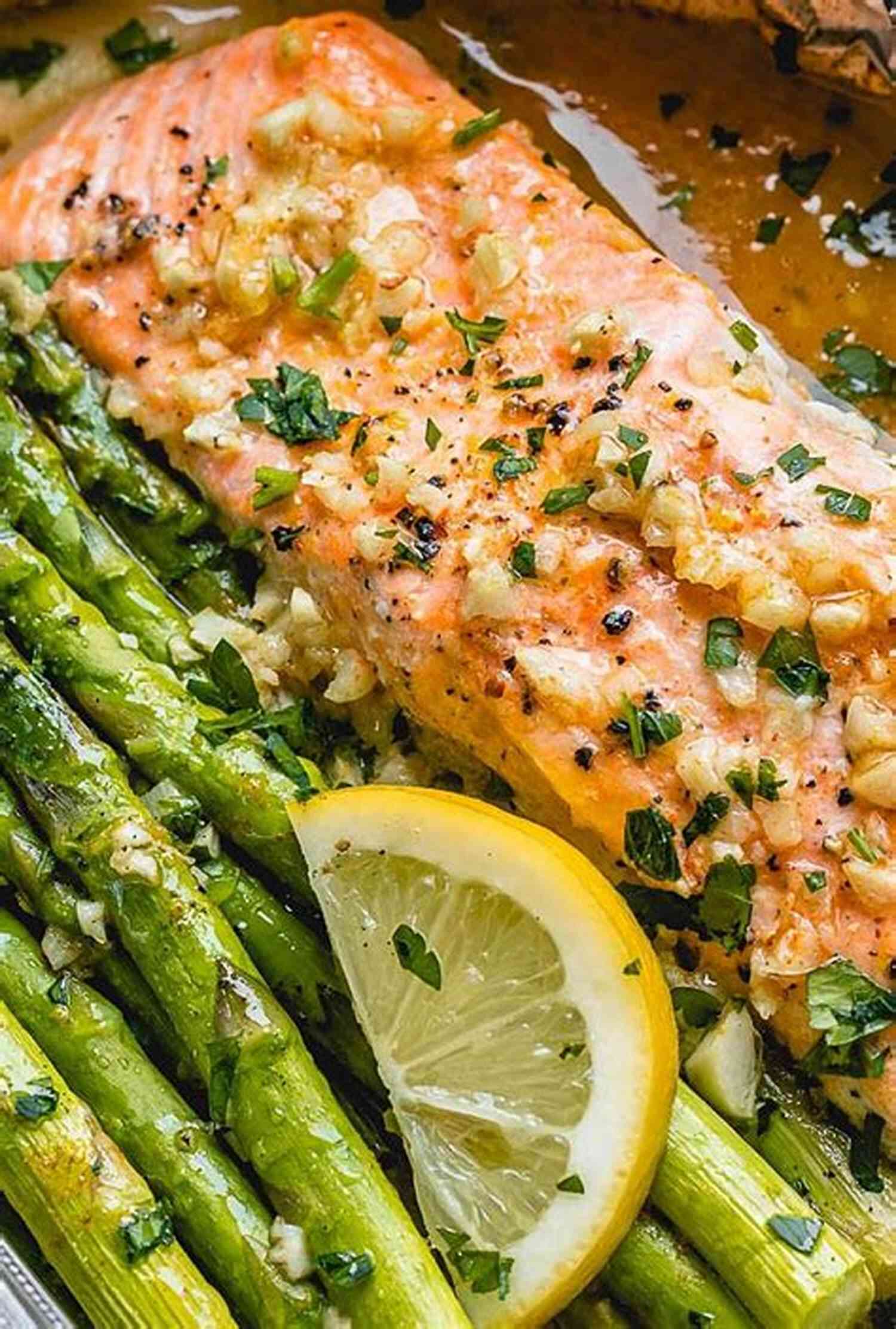 Healthy Salmon With Asparagus Adrenal Fatigue Cookbook: 20 Detailed Food Recipes For Adrenal Fatigue