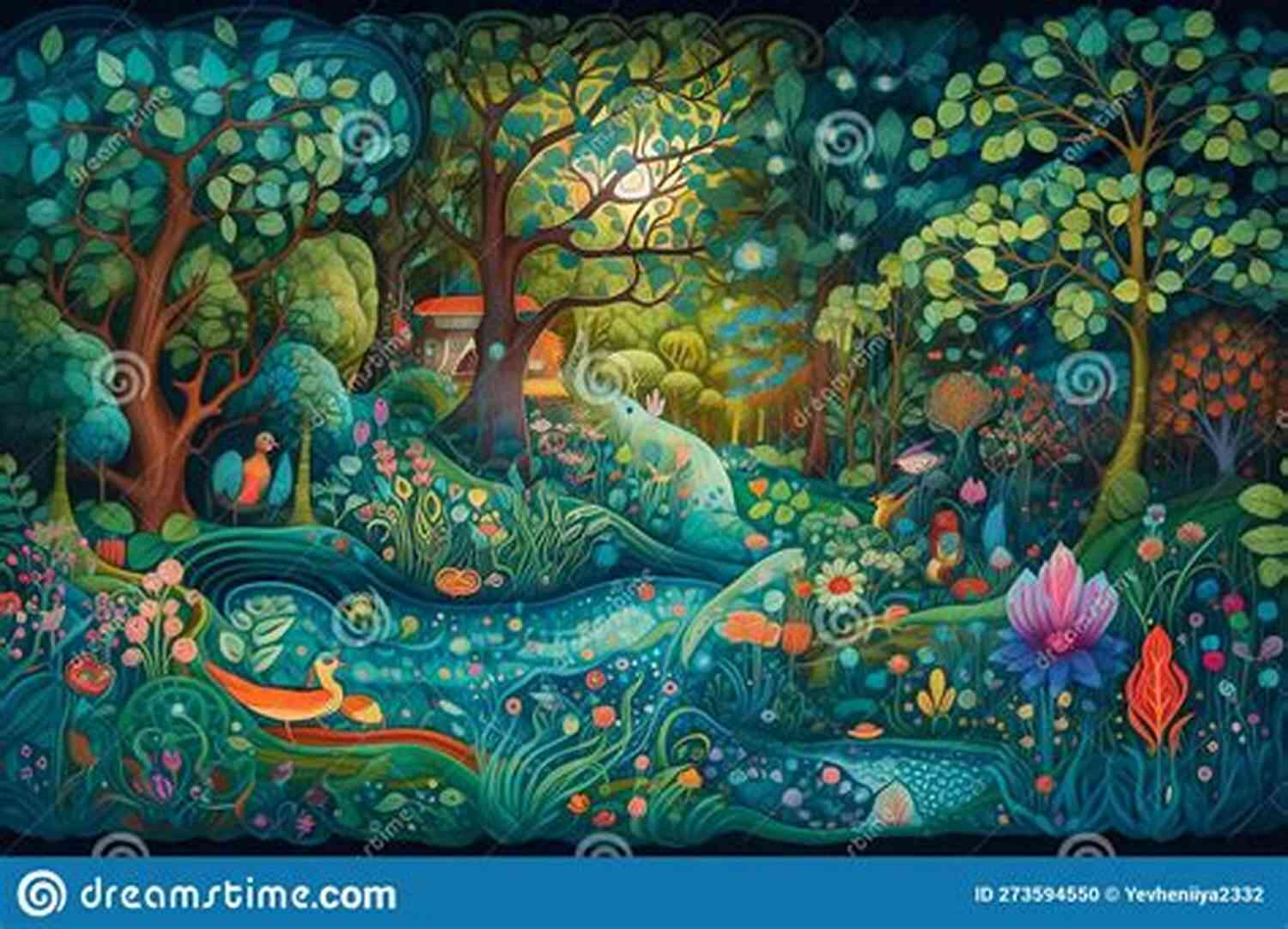 Illustration Of Lily Standing Alone In A Vibrant Forest With Magical Creatures Surrounding Her When She S Lonely: A Risdaverse Tale