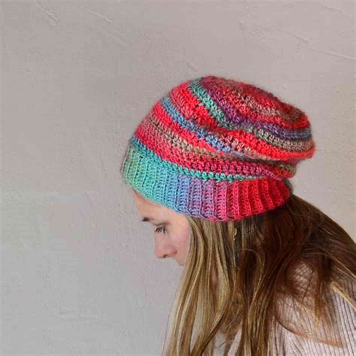 Josie Slouchy Beanie Hat Crochet Pattern