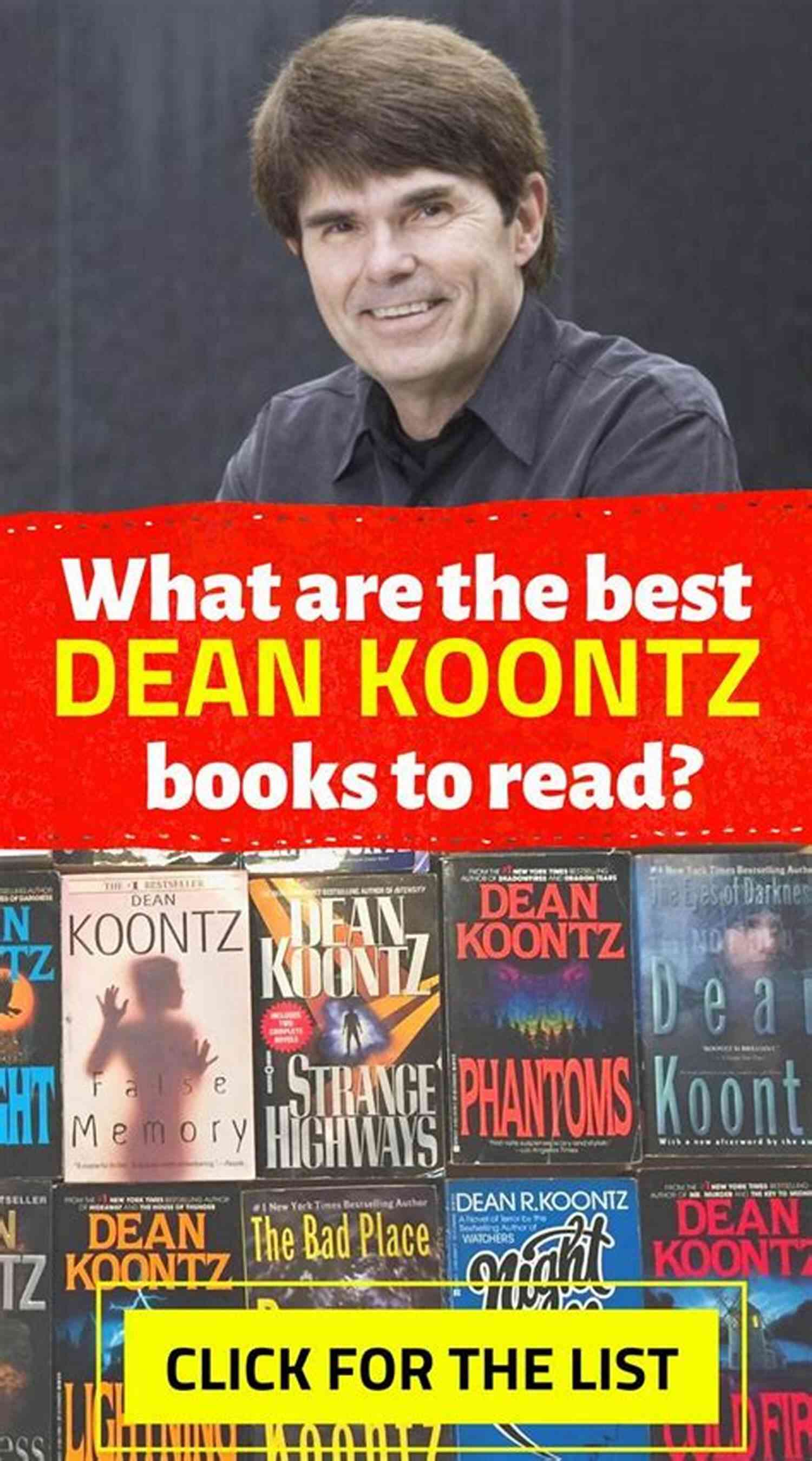 Other Noteworthy Dean Koontz Books Dean Koontz Order Checklist: Odd Thomas Frankenstein Plus All Other (Series List 4)