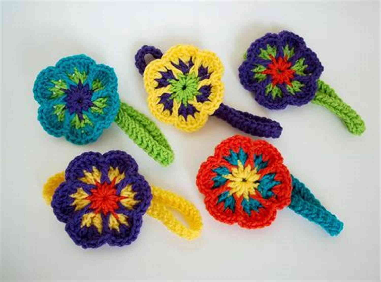 Quick And Easy Crochet Flower Headband In Vibrant Colors Quick And Easy Crochet Flower Headband