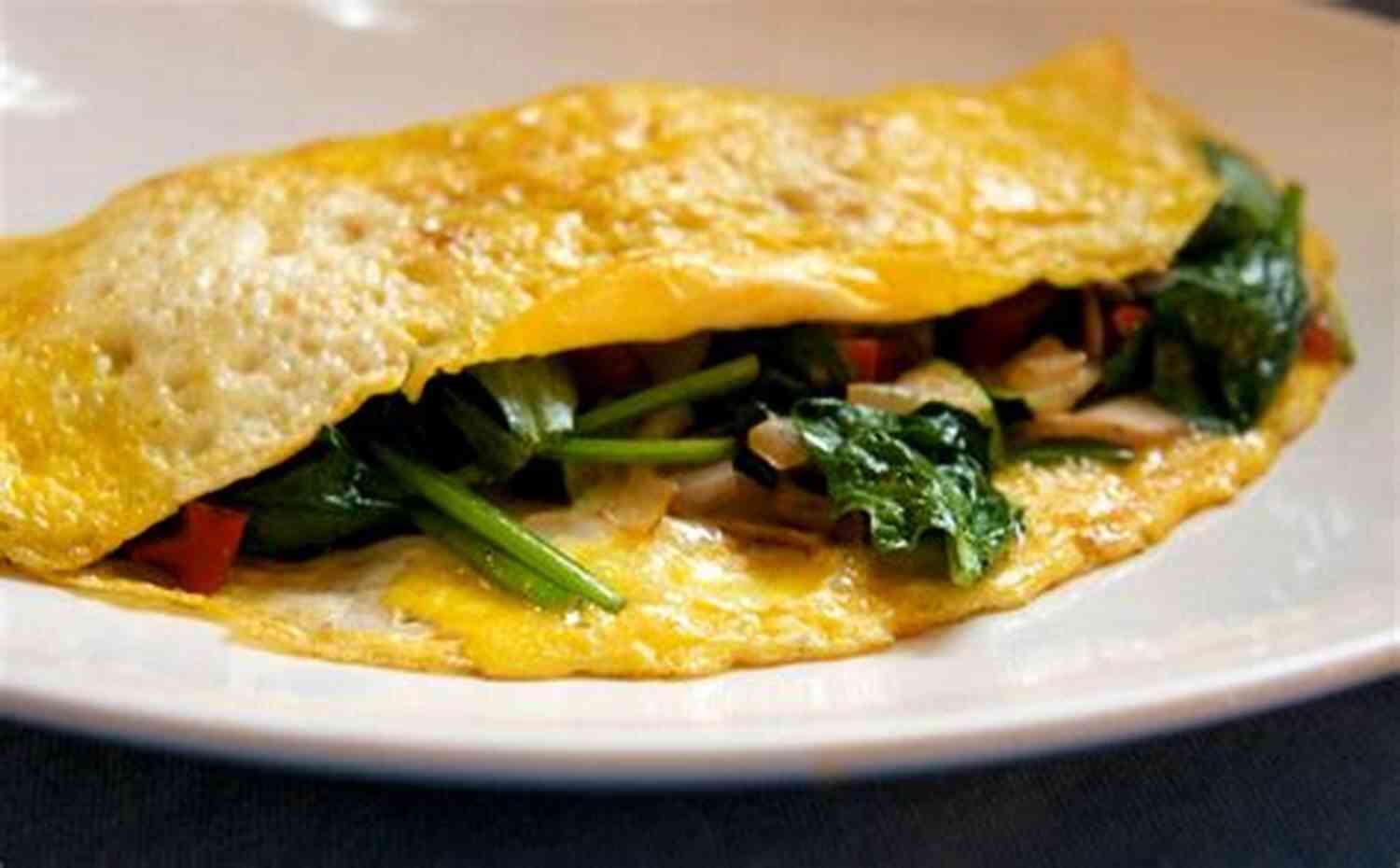 Spinach And Feta Stuffed Omelet Breakfast Cookbook For Beginners: Easy Delicious Breakfast Ideas Breakfast Recipes
