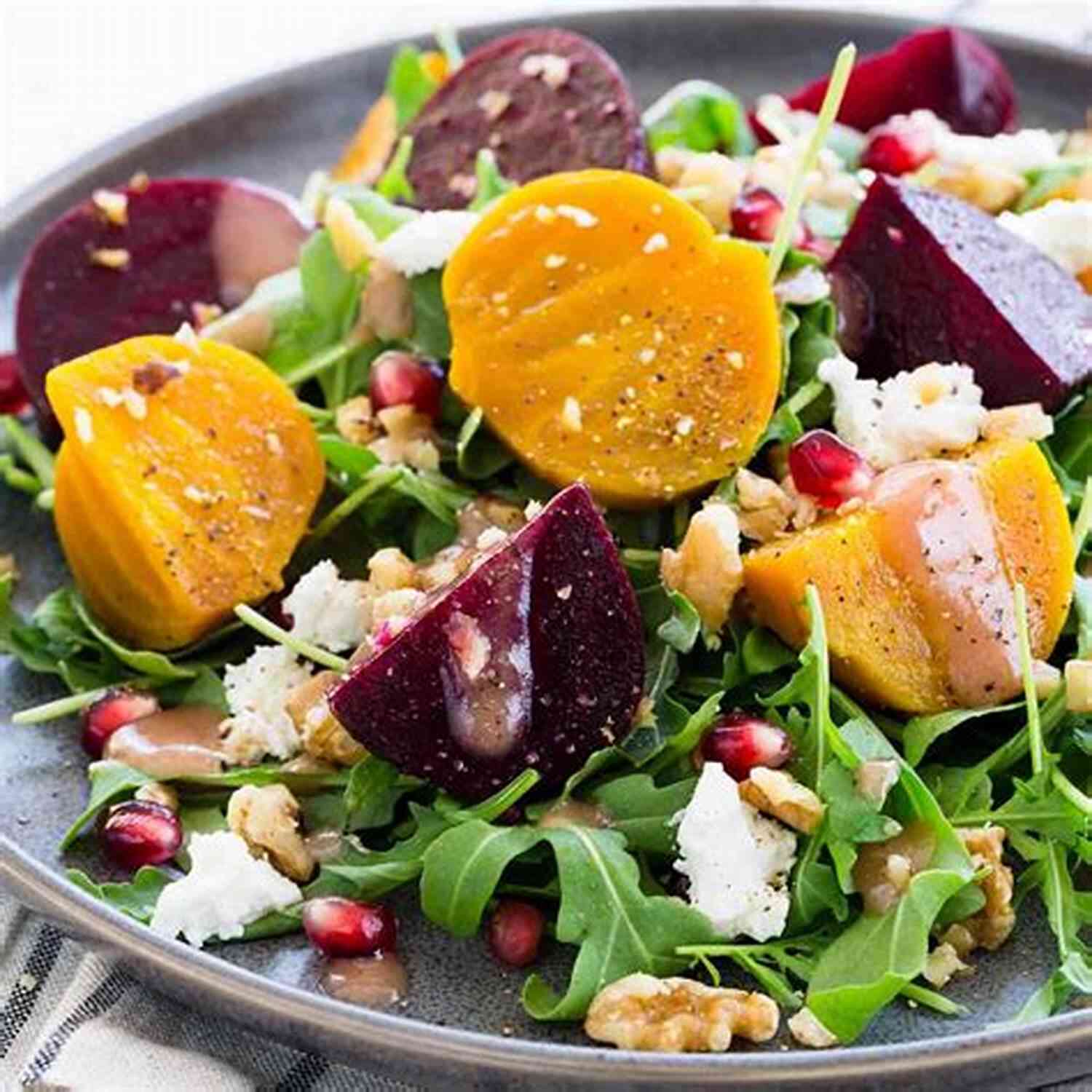 Tasty Roasted Beet And Goat Cheese Salad Adrenal Fatigue Cookbook: 20 Detailed Food Recipes For Adrenal Fatigue