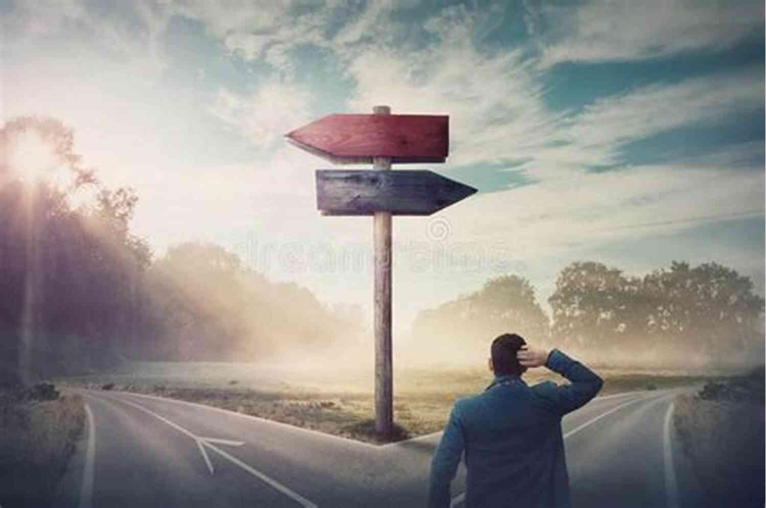 Truth Vs Illusion: A Person Standing At A Crossroad With Two Different Paths, One Depicting Truth And The Other Illusion. Truth Vs Illusion: What Is Life About?