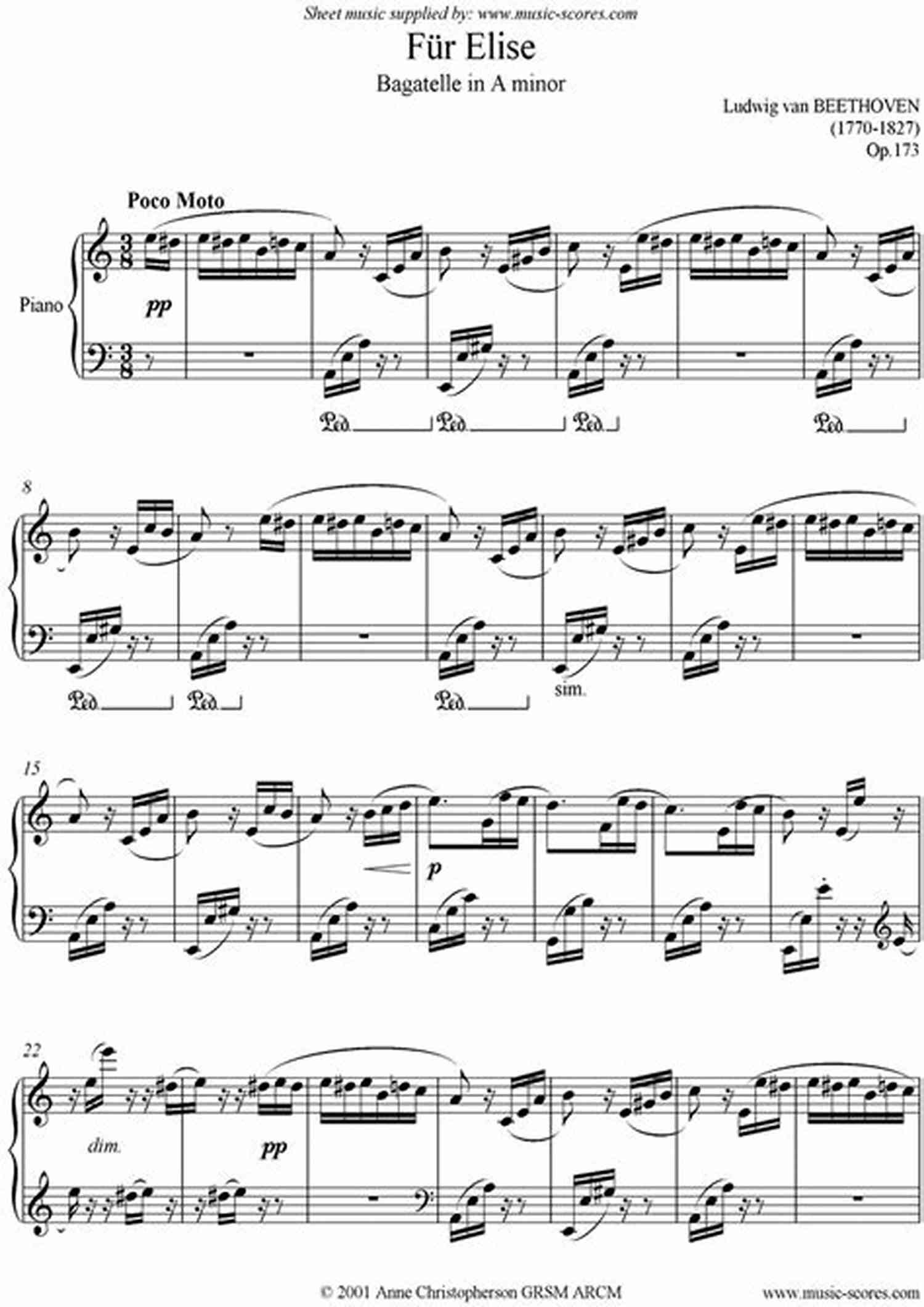 Beethoven Fur Elise Piano Solo A Perfect 10 1: 10 Piano Solos In 10 Styles For Elementary To Late Elementary Pianists (Piano)