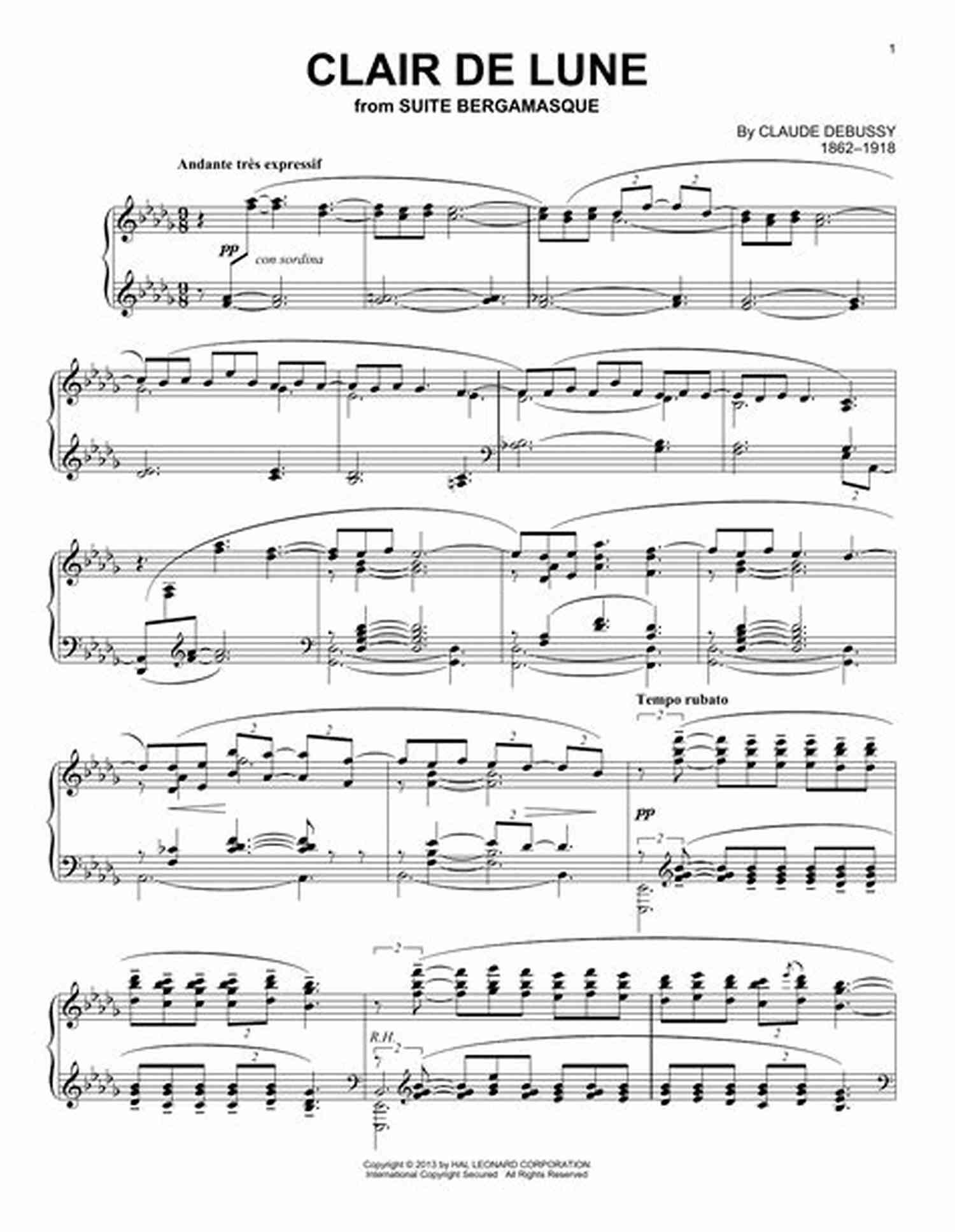 Debussy Clair De Lune Piano Solo A Perfect 10 1: 10 Piano Solos In 10 Styles For Elementary To Late Elementary Pianists (Piano)