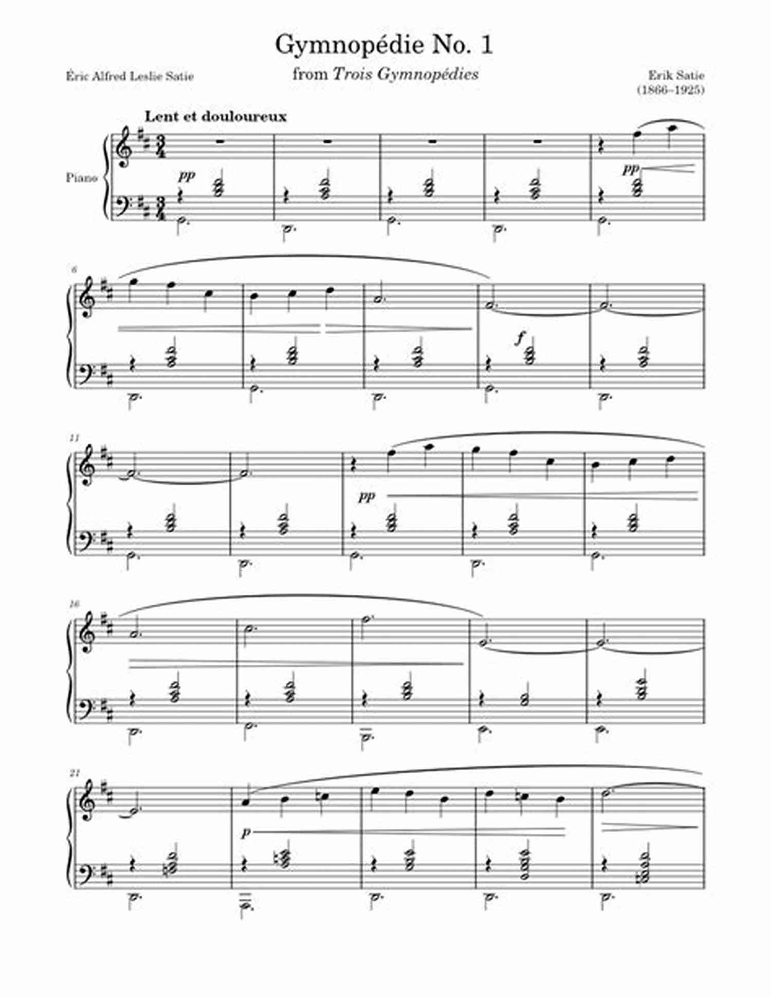 Satie Gymnopédie Piano Solo A Perfect 10 1: 10 Piano Solos In 10 Styles For Elementary To Late Elementary Pianists (Piano)